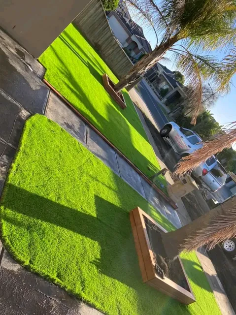 Turf and timber edging