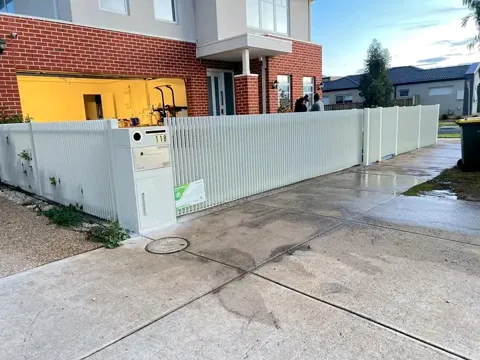 White fence